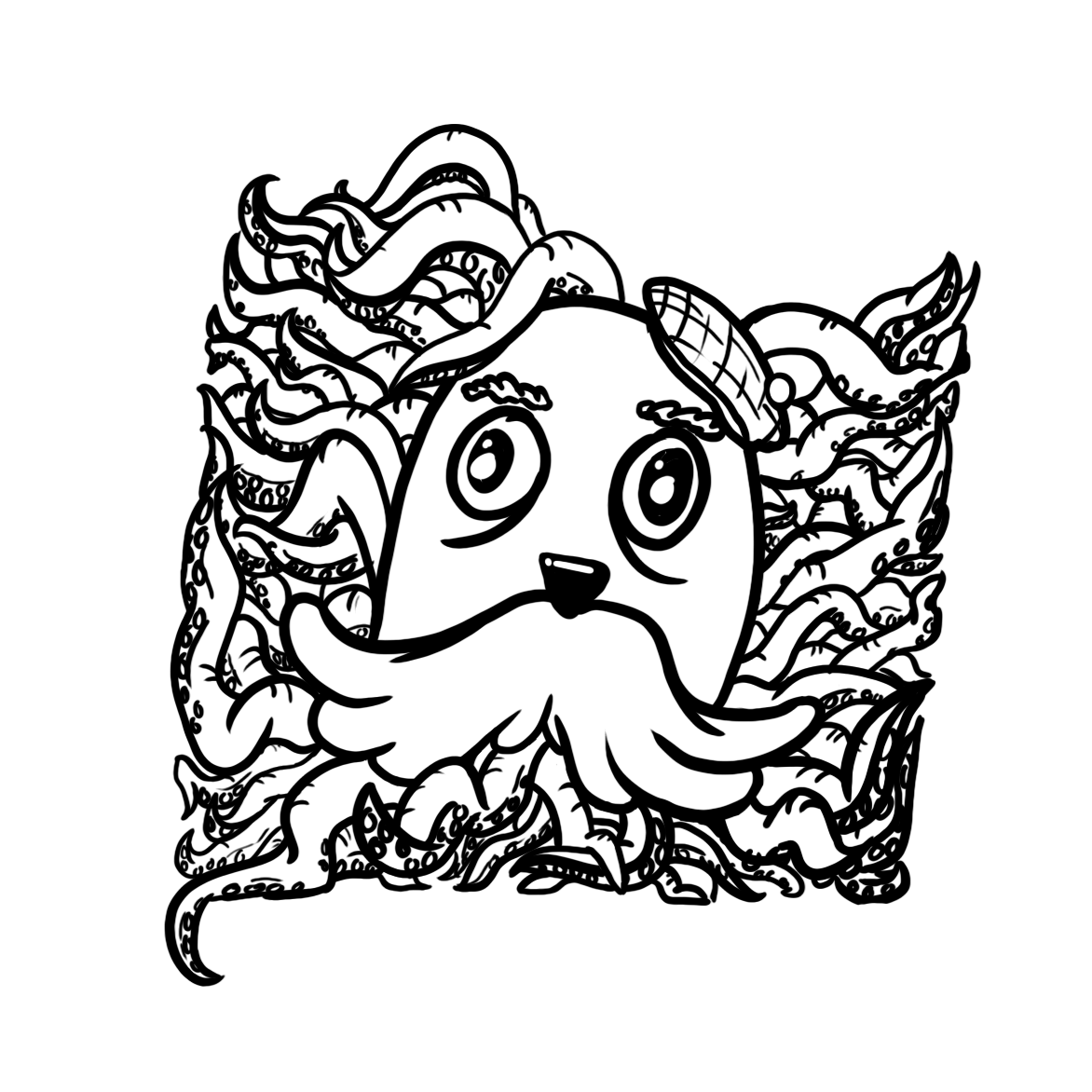 1172x1172 Under The Sea Doodles On Behance