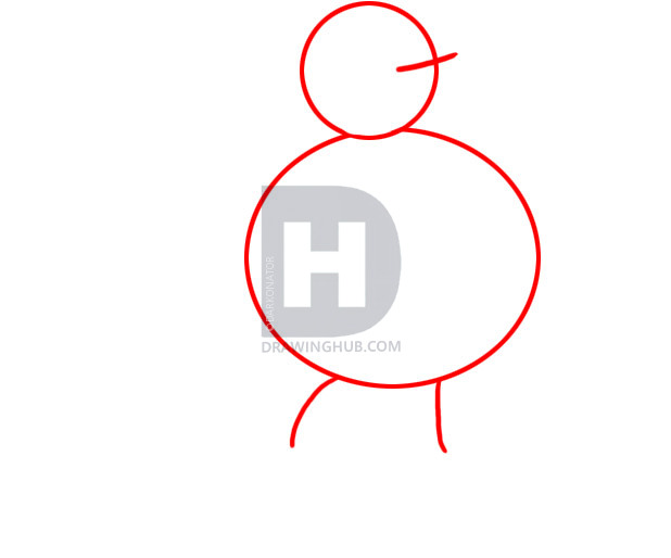 618x514 how to draw a finch, step