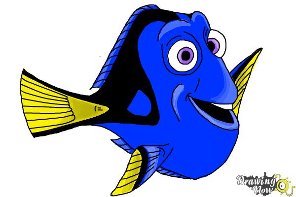600x400 how to draw dory from finding dory