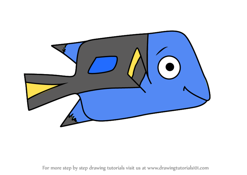 800x567 Learn How To Draw Kawaii Charlie From Finding Dory