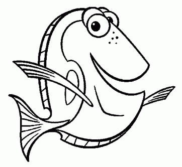 362x333 Finding Nemo Dory Coloring Pages
