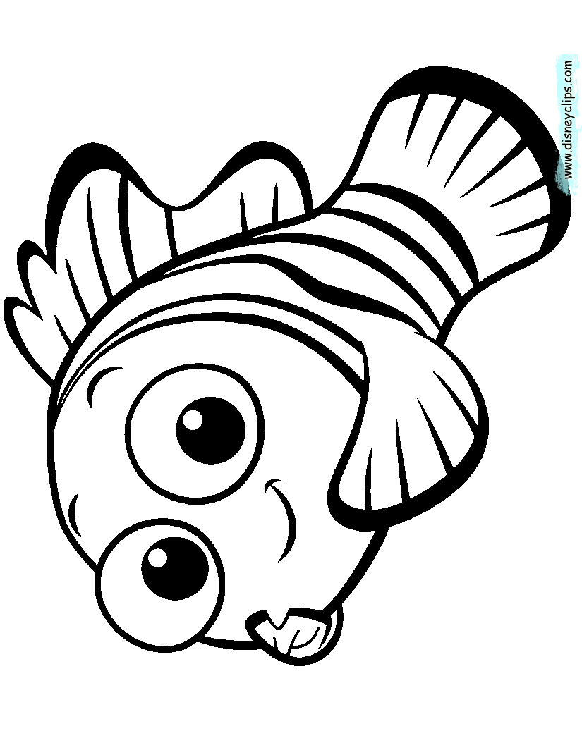 825x1054 Finding Nemo Coloring Pages
