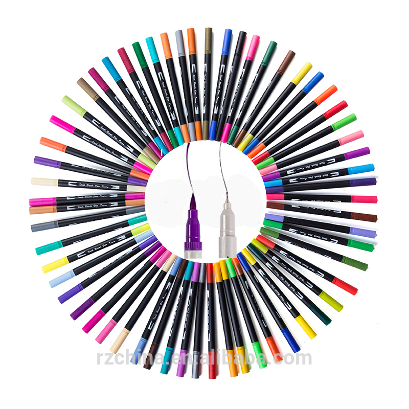 800x800 Dual Brush Pen Colored Art Markers Colors