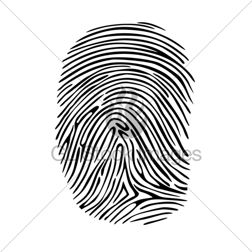 500x500 Fingerprint Gl Stock Images