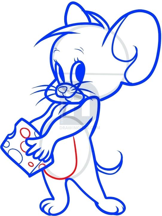 542x720 How To Draw Jerry Step