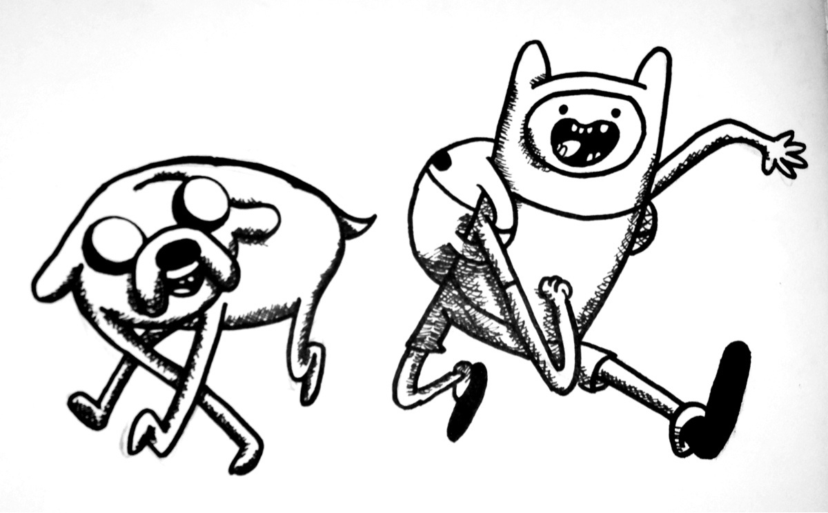 1200x744 collection of 'finn and jake drawing' download more than