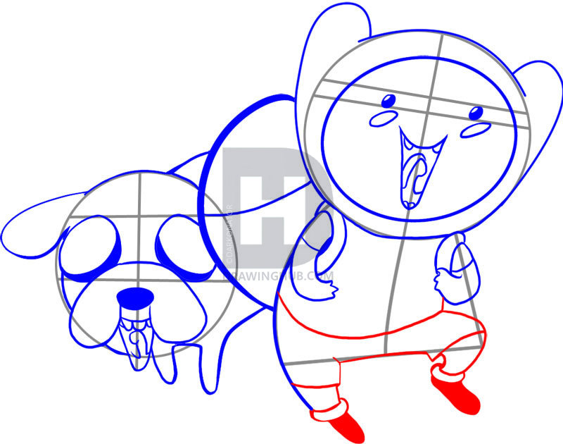 800x630 how to draw chibi finn and jake, step