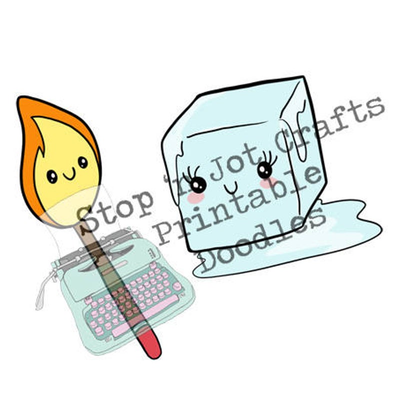 794x794 Fire And Ice Love Is Love Valentine Clip Art Etsy