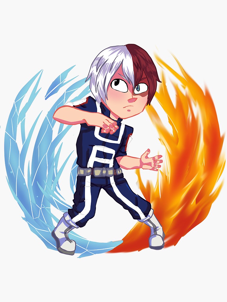 750x1000 Fire And Ice Sticker