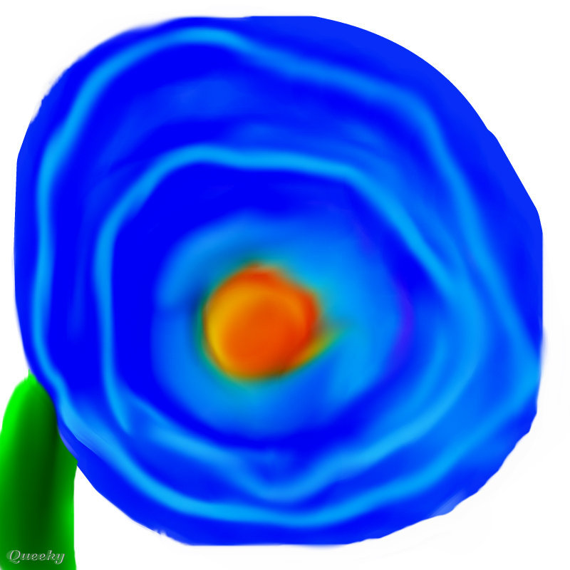 800x800 Fire And Ice Flower A Fantasy Speedpaint Drawing