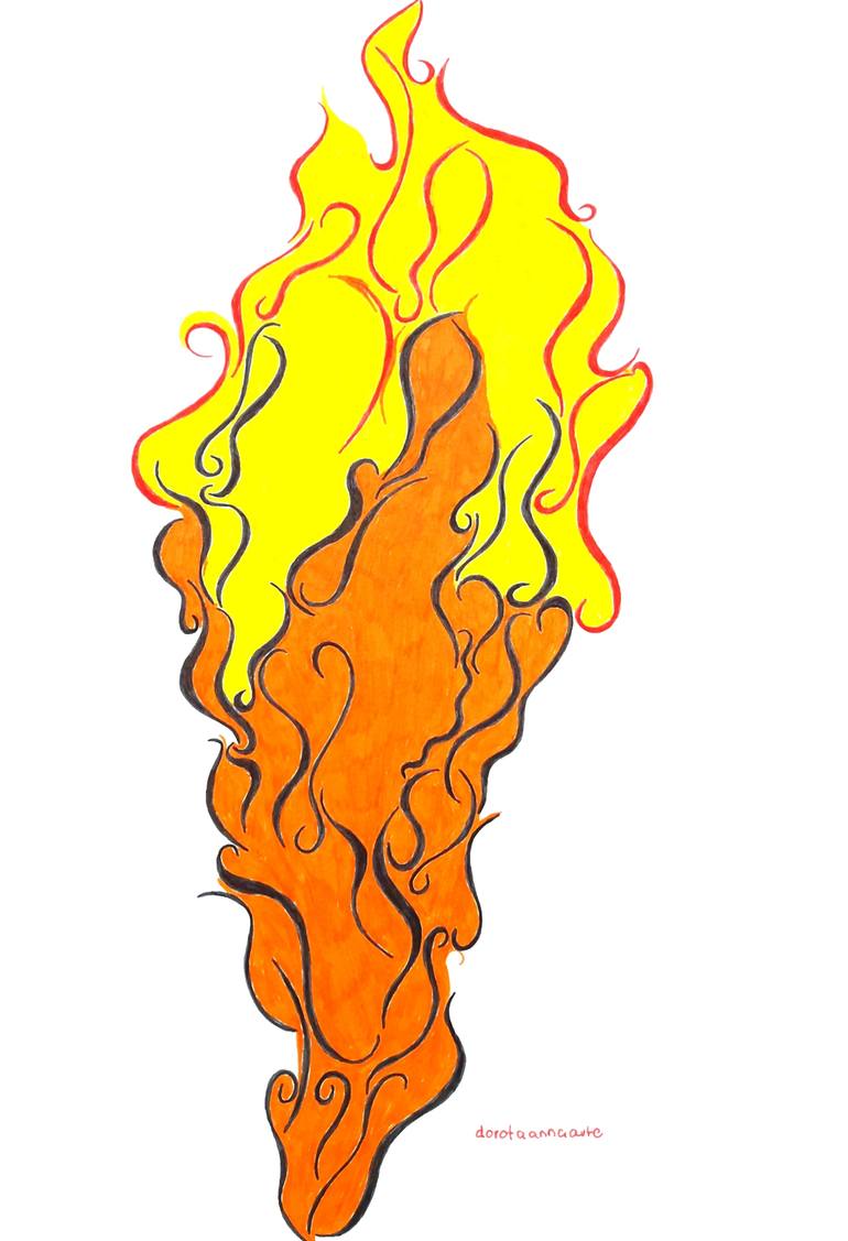 Fire Art Drawing | Free download on ClipArtMag