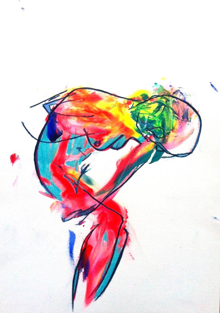 770x1098 My Body On Fire Drawing