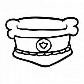 275x275 line drawing cartoon fire chiefs hat image