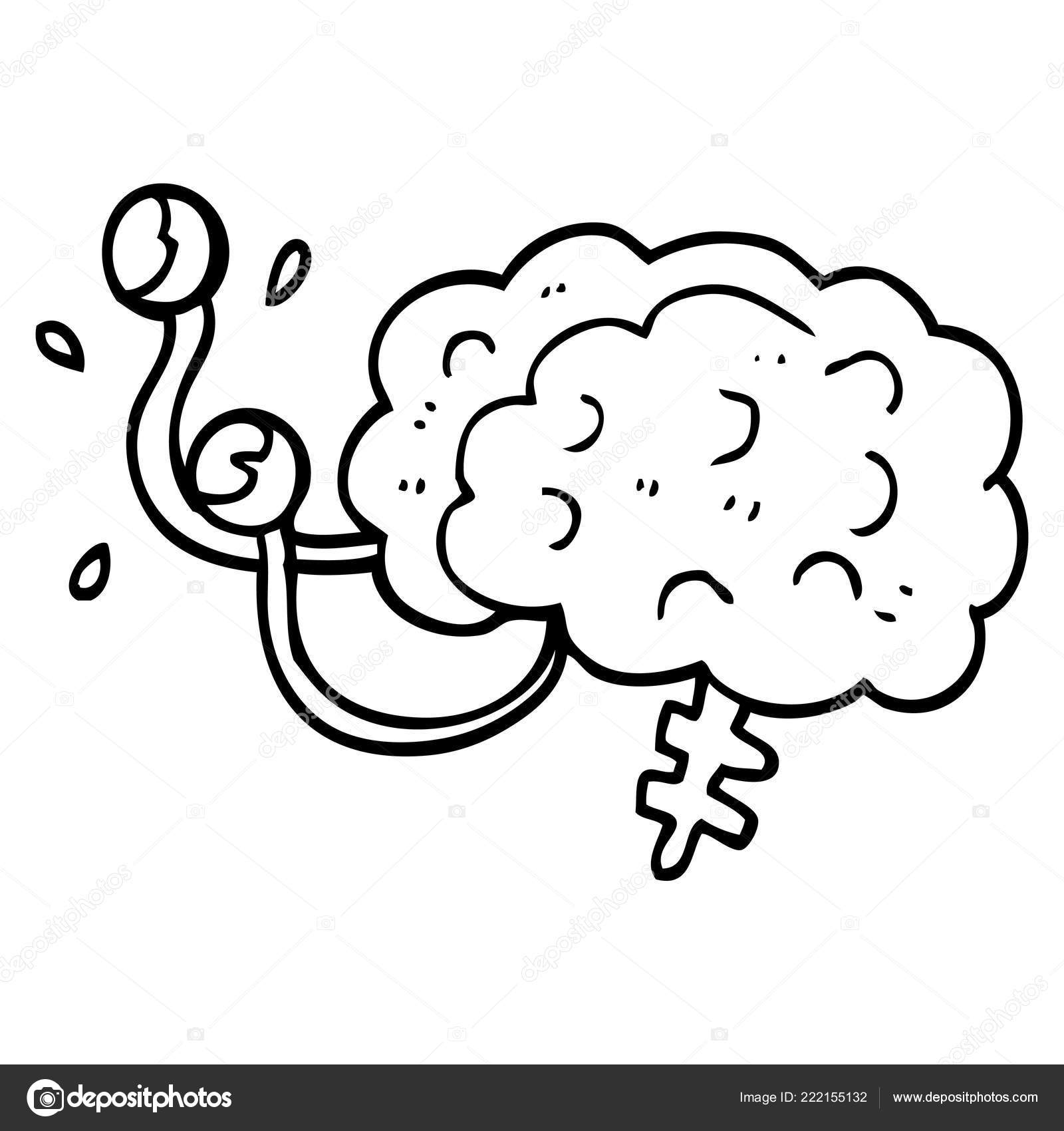 1600x1700 Cartoon Easy Brain On Fire Drawing A Clock Course Human