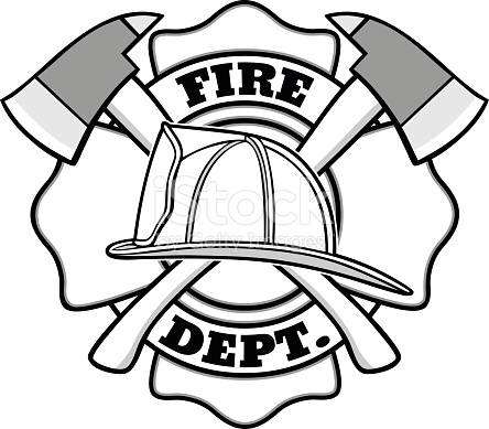 444x389 fire department, fire fighter logo, outdoor vinylsilhouette