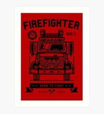 210x230 Fire Department Drawing Art Prints Redbubble