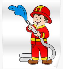 210x230 Fire Department Drawing Posters Redbubble