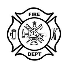 236x236 Fire Department Maltese Cross Coloring