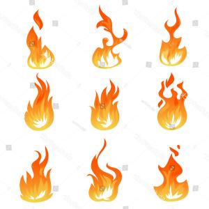 300x300 Hd Realistic Fire Drawing Vector Design Soidergi