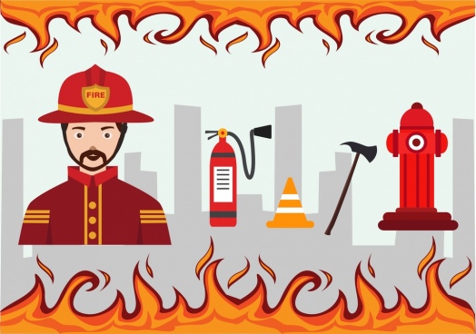 524x368 Vector Drawing Fire Extinguisher Free Vector Download