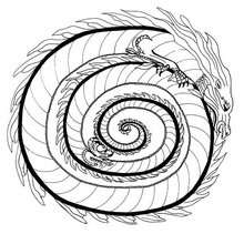 220x220 Fire Dragon Mandala Coloring Pages
