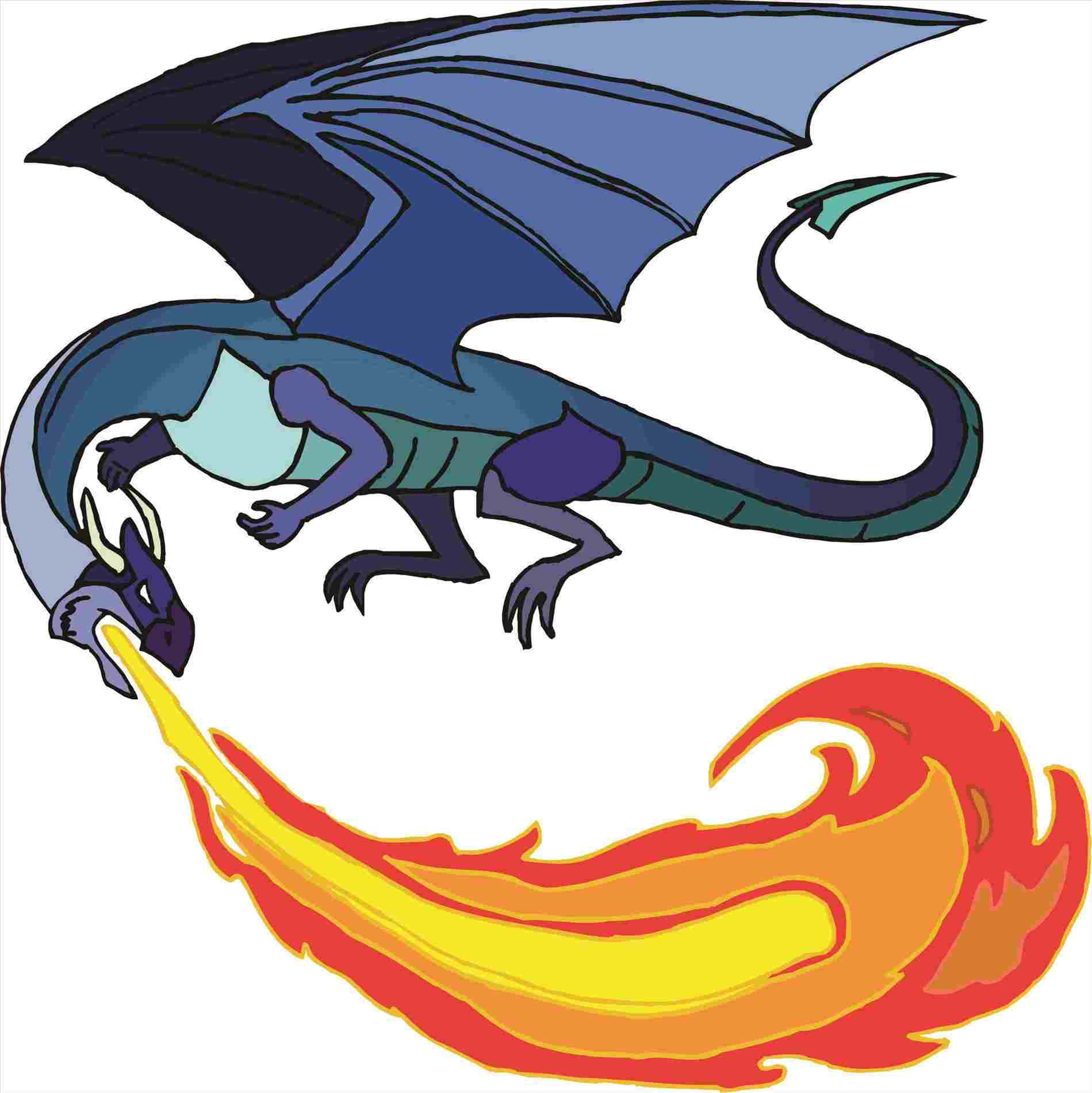 Fire Dragon Drawing | Free download on ClipArtMag