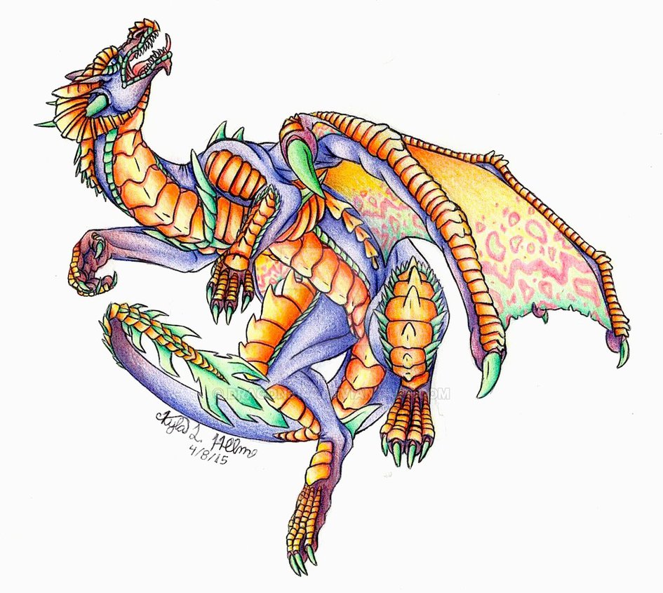 945x845 Birthday Present Vivid Fire Dragon