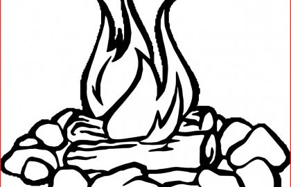 420x270 Fire Flames Drawing Black And White Fire Drawing