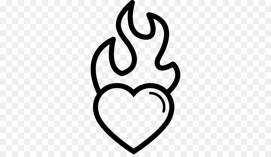 900x520 Download Heart Flame Fire Drawing Clip Art Outline Heart Shape