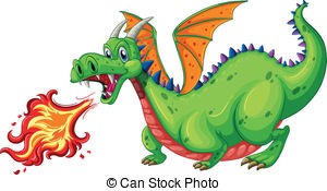 300x175 Dragon Illustration Of A Dragon Blowing Fire Drawing