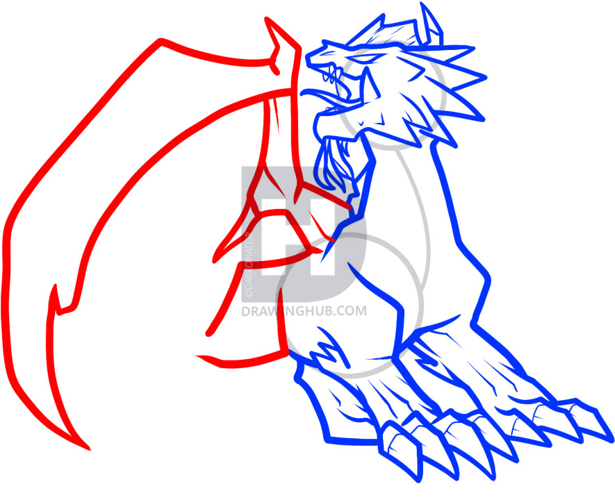 885x720 How To Draw A Fire Dragon, Fire Dragon, Red Dragon, Step