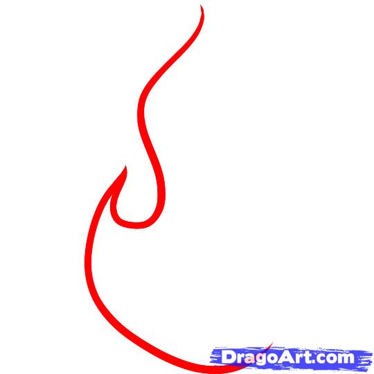 540x540 How To Draw Fire For Kids, Step