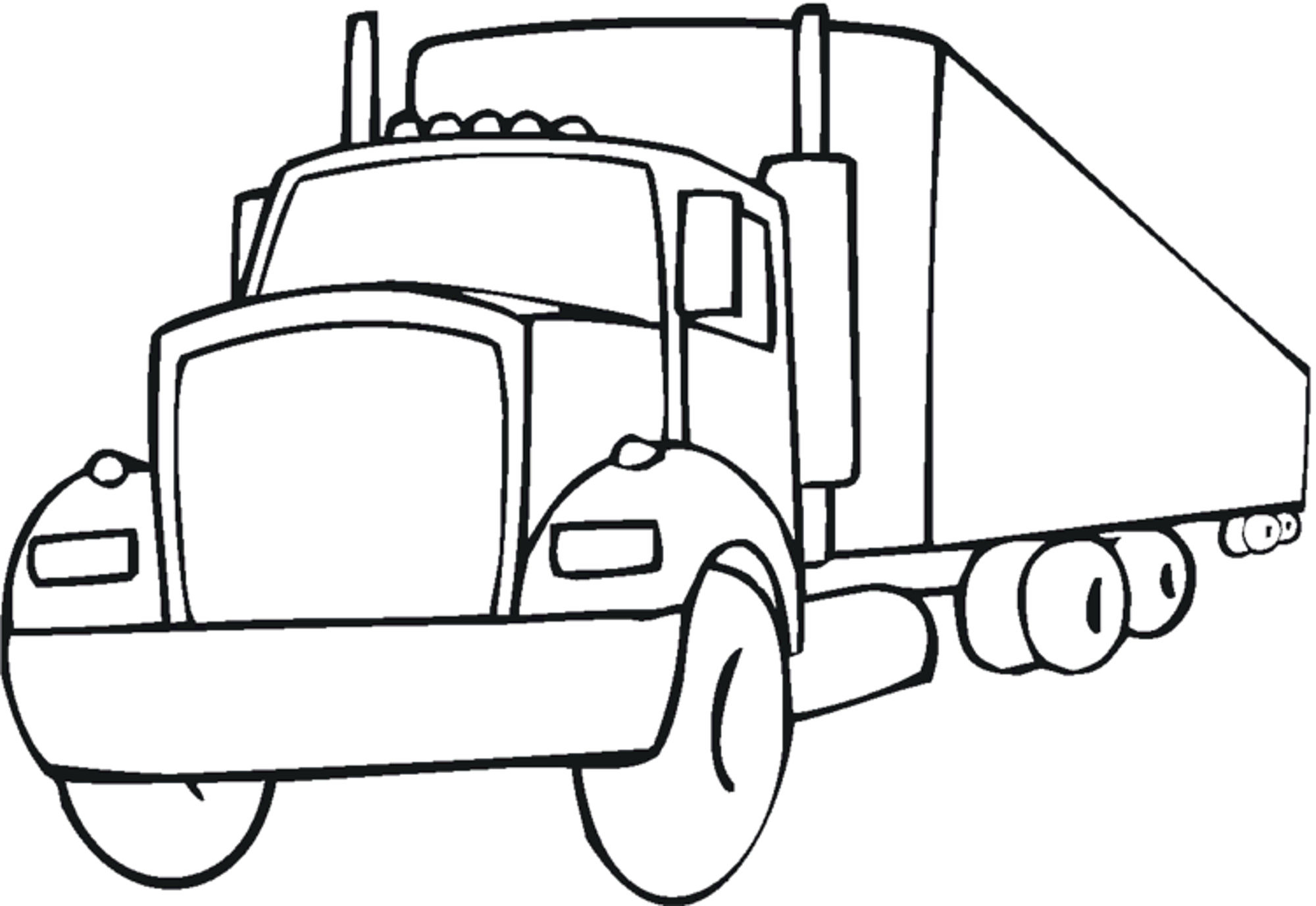 2000x1376 Easy Truck Drawing Collection Of Easy Fire Truck Drawing