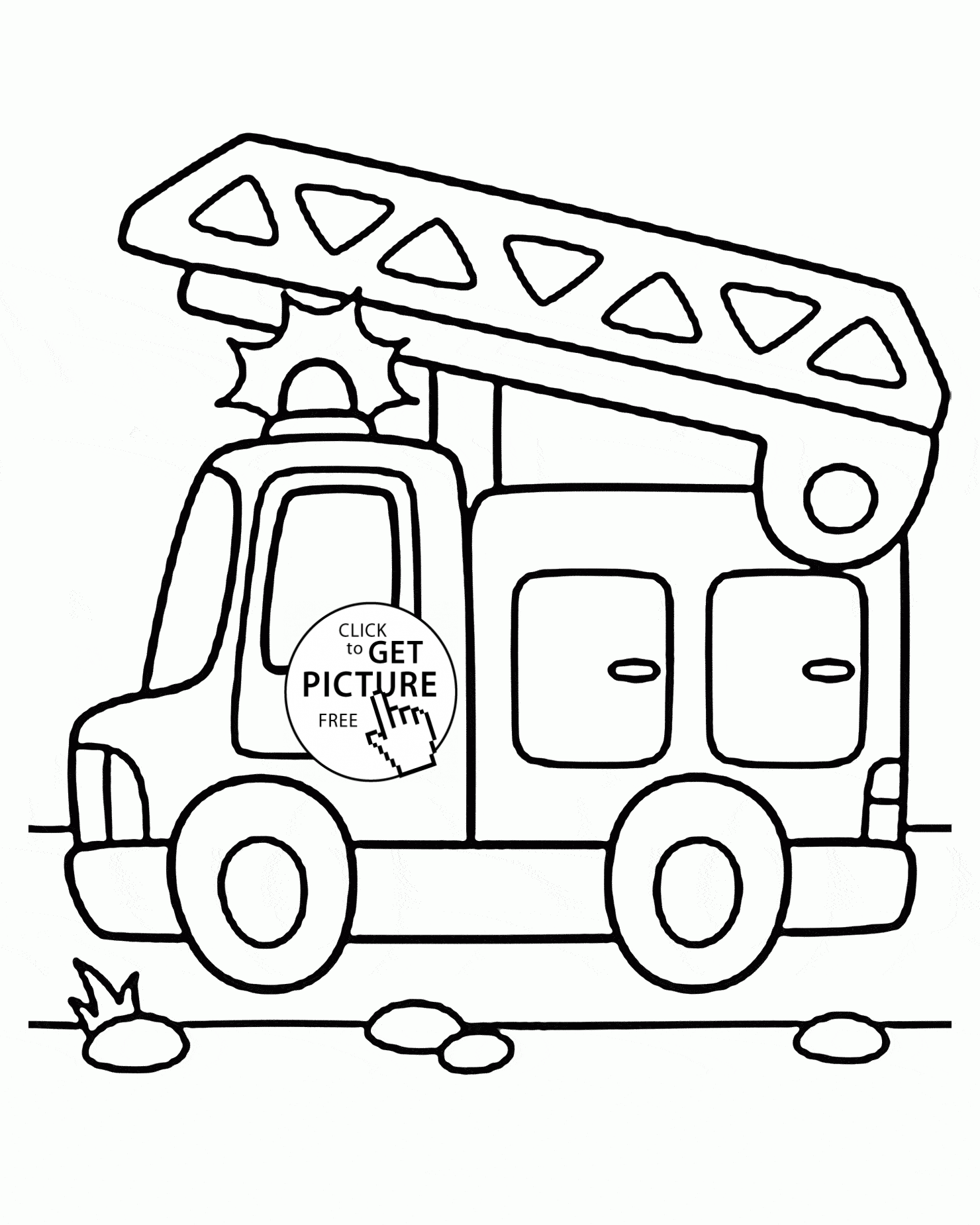 1480x1850 Fire Station Coloring Pages