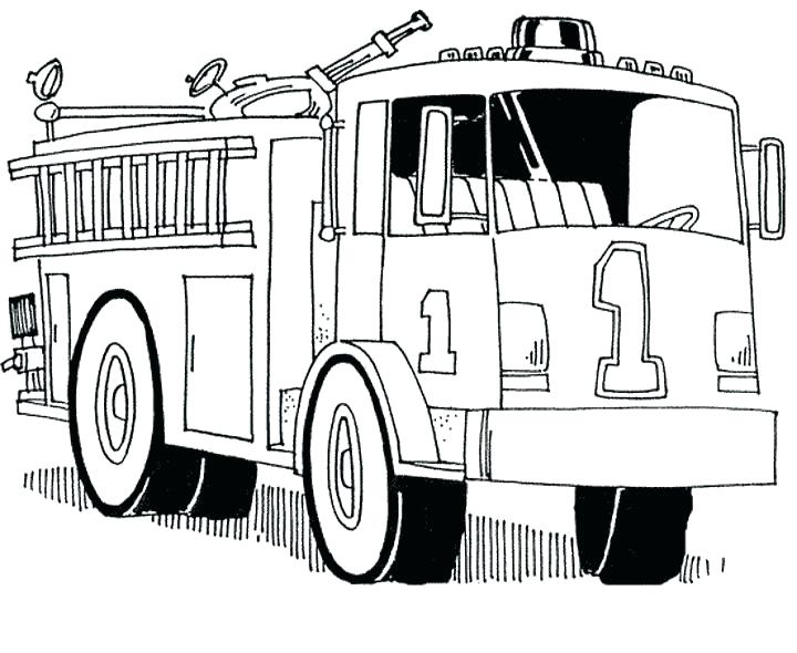 720x590 Fire Truck Printables Fire Truck Drawing Pictures At Free