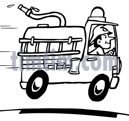 431x404 Free Drawing Of Fire Truck Bw From The Category Cars Trucks Buses