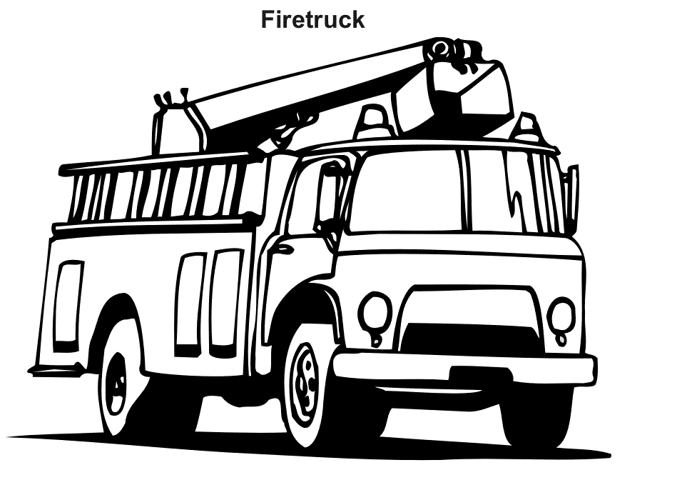 949x700 Coloring Mesmerizing Fire Truck Color