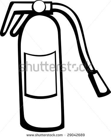 378x470 Fire Extinguisher Drawing