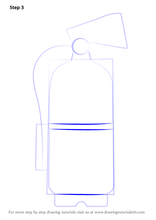 596x843 Learn How To Draw Fire Extinguisher