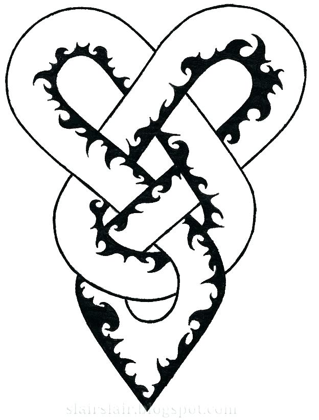 624x822 Coloring Pages Of Hearts On Fire Flames Heart With Playanamehelp