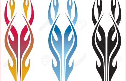 420x270 Fire Flames Drawing Black And White Fire Drawing