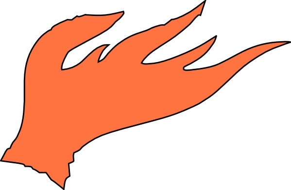 599x392 Red Fire Flames Clip Art Free Vector In Open Office Drawing