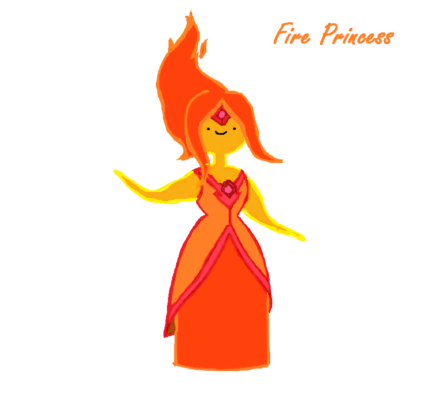 836x798 Fire Girl Drawing