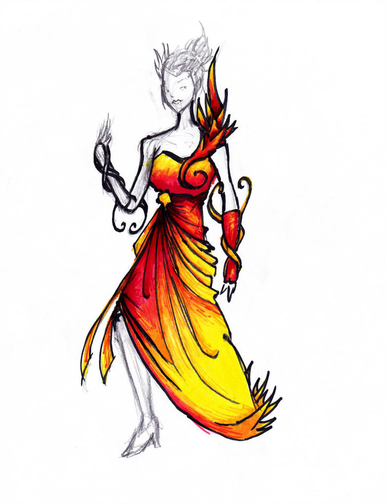 782x1022 The Girl On Fire Dress