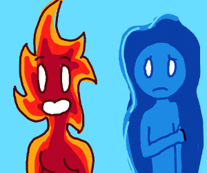300x250 Water Boy And Fire Girl
