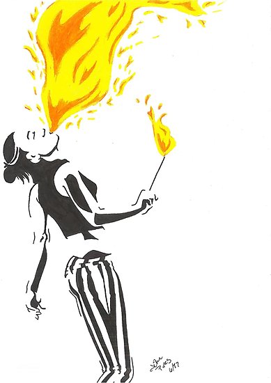 389x550 Fire Breather Posters