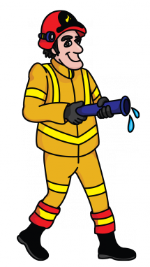 215x382 Firemen Drawing Free Download On Unixtitan