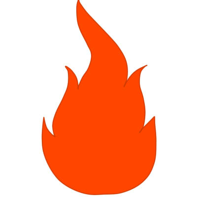 400x400 how to paint a fire with a pencil in stages