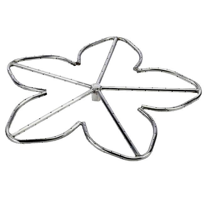 650x650 penta star shape gas fire pit burner
