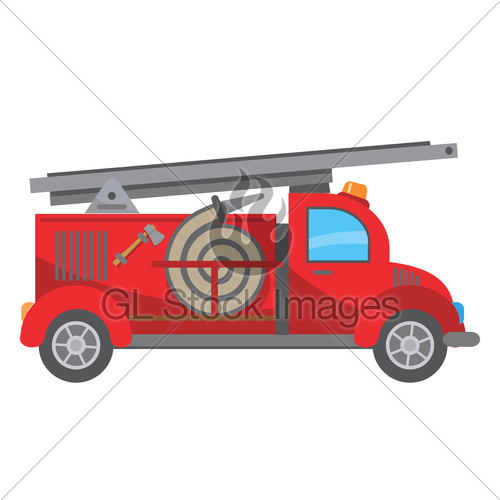500x500 Fire Truck Cartoon Gl Stock Images